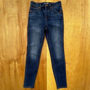 MADEWELL 10” HIGH RISE SKINNY JEANS WOMEN’S sz 26 Stretch Denim